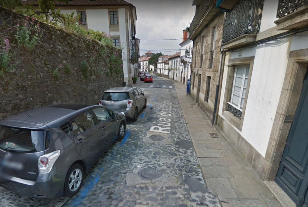 Imagen de la calle Loureiros de Santiago de Compostela Imagen de la calle Loureiros de Santiago de Compostela
