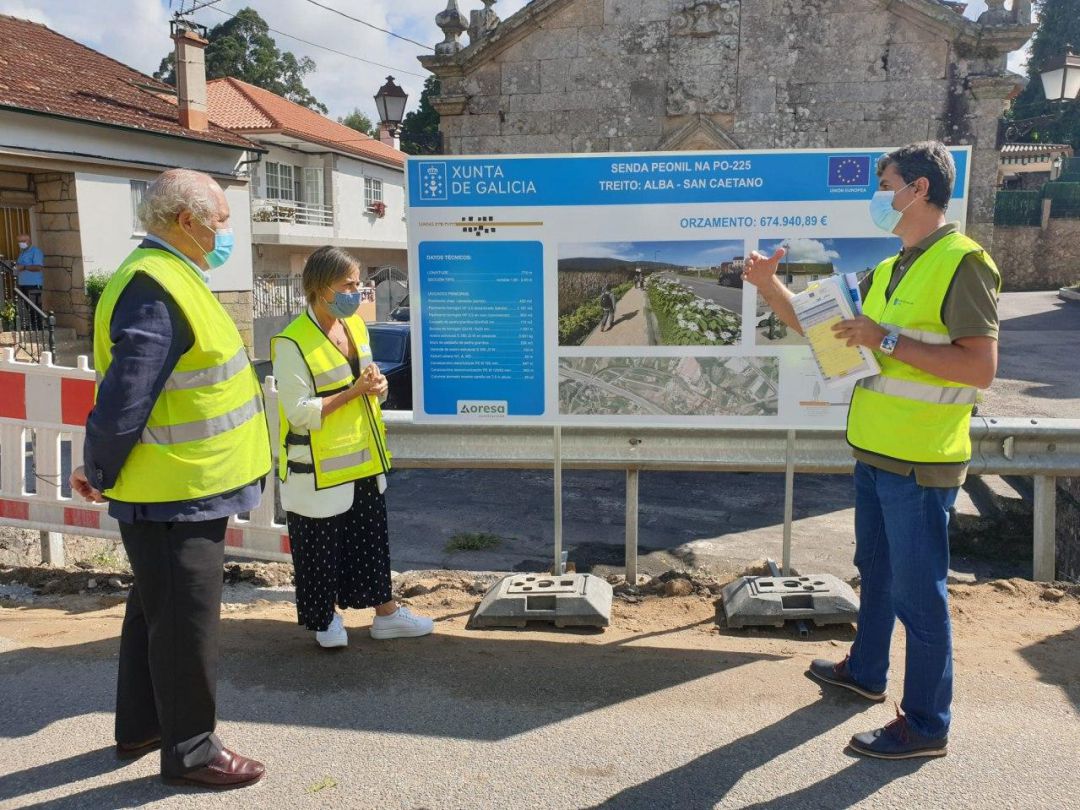 Obras de la senda peatonal de Alba Obras de la senda peatonal de Alba