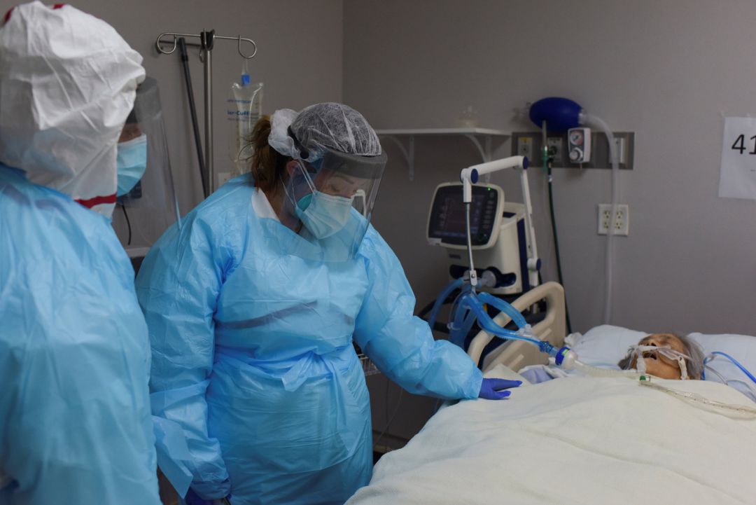 Paciente Covid en un Hospital Paciente Covid en un Hospital