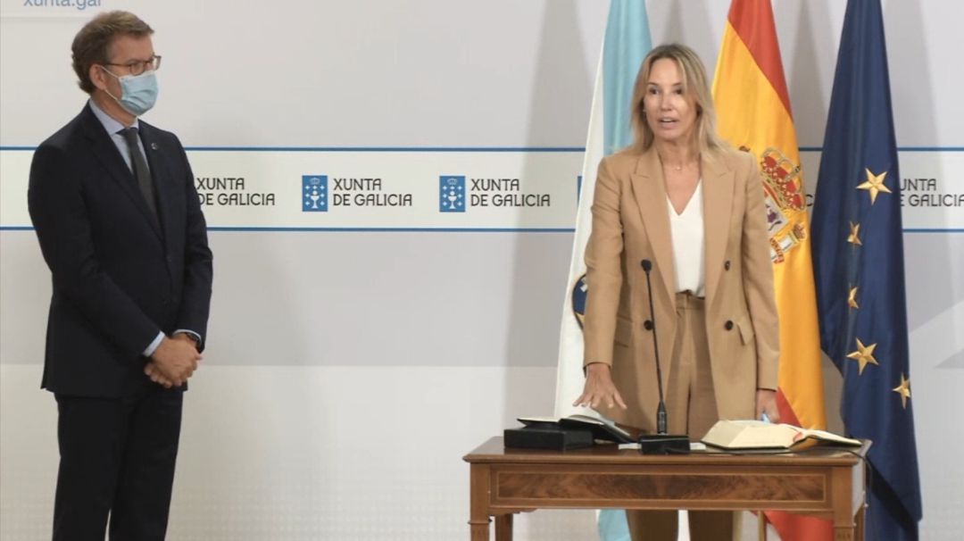 Momento de toma de posesión de Marta Fernández Tapias como nueva Delegada Territorioal de la Xunta de Galicia en Vigo. Momento de toma de posesión de Marta Fernández Tapias como nueva Delegada Territorioal de la Xunta de Galicia en Vigo.