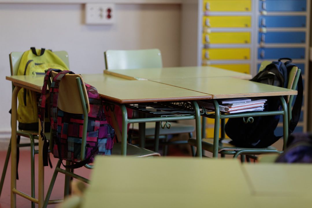 Imagen de recurso de un aula vacía. Imagen de recurso de un aula vacía.