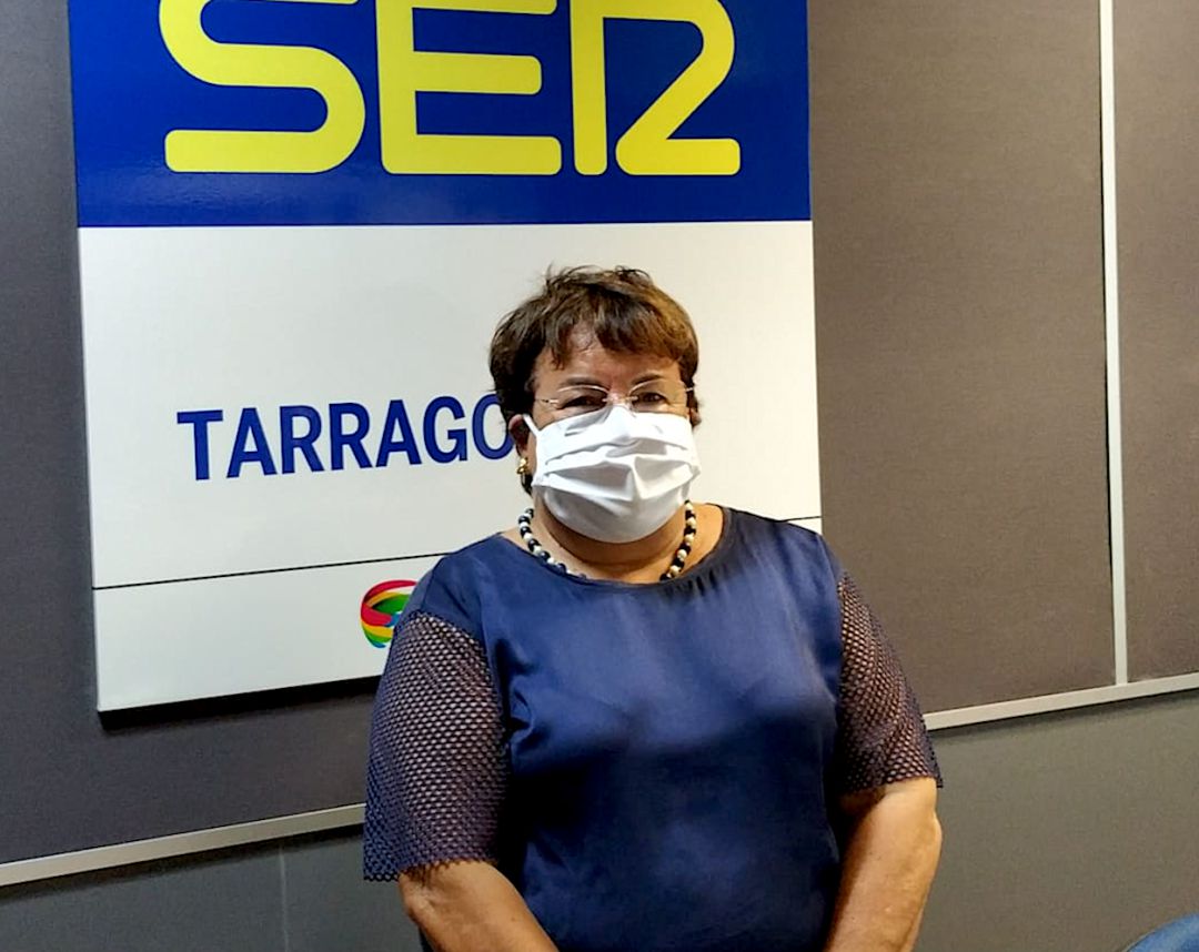 Ma José Figueras als estudis de SER Tarragona Ma José Figueras als estudis de SER Tarragona