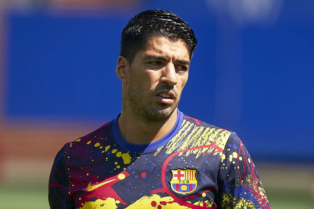 Luis Suárez, durante una sesión de entrenamientos con el FC Barcelona. Luis Suárez, durante una sesión de entrenamientos con el FC Barcelona.
