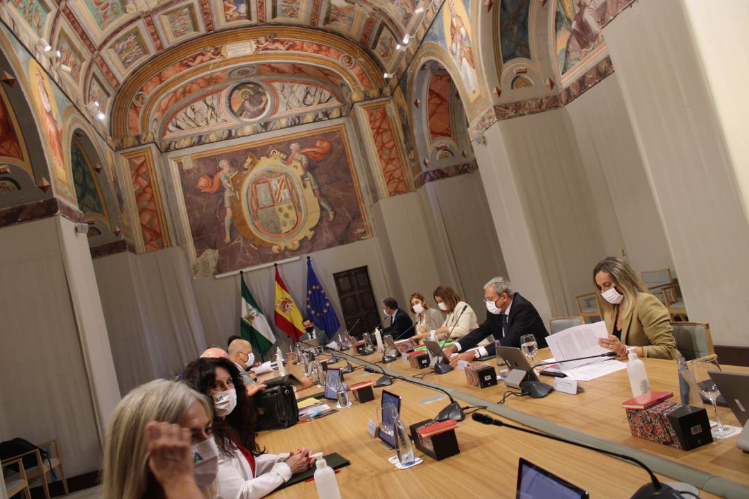 Consejo de Gobierno de la Junta de Andalucía en la sacristía del Hospital de Santiago Consejo de Gobierno de la Junta de Andalucía en la sacristía del Hospital de Santiago