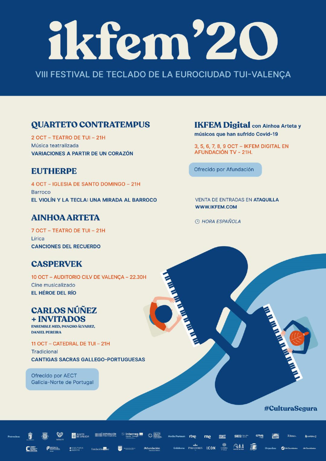 Cartel del festival IKFEM 2020 en la Eurocidad Tui-Valença. Cartel del festival IKFEM 2020 en la Eurocidad Tui-Valença.