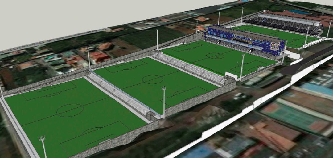 Aspecto que tendrá la Ciudad Deportiva del CD Tenerife cuando finalicen las obras, ahora paradas. Aspecto que tendrá la Ciudad Deportiva del CD Tenerife cuando finalicen las obras, ahora paradas.