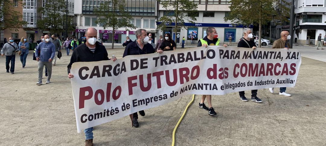 Manifestación de delegados del sector naval Manifestación de delegados del sector naval