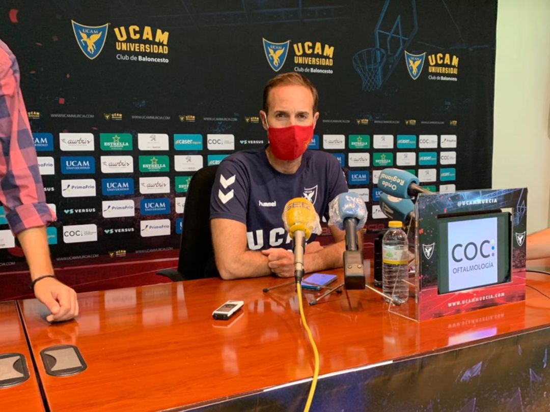 Sito Alonso en la rueda de prensa previa al partido contra Movistar Estudiantes Sito Alonso en la rueda de prensa previa al partido contra Movistar Estudiantes