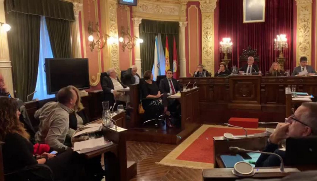En la imagen Telmo Ucha en el anterior mandato en el salón de Plenos En la imagen Telmo Ucha en el anterior mandato en el salón de Plenos