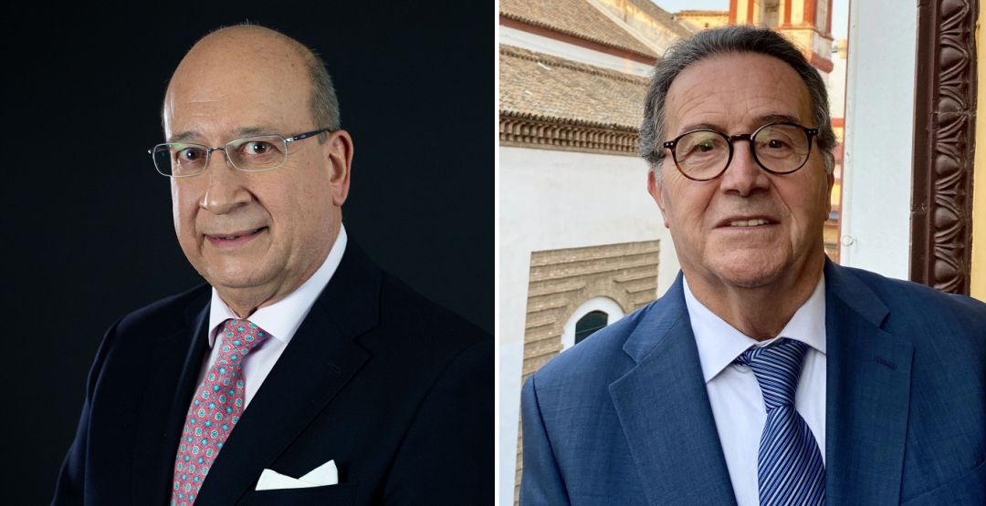 Ramón Cancelo, a la izquierda, y Nicolás de Alba son los candidatos a hermano mayor en las elecciones de La Hiniesta Ramón Cancelo, a la izquierda, y Nicolás de Alba son los candidatos a hermano mayor en las elecciones de La Hiniesta
