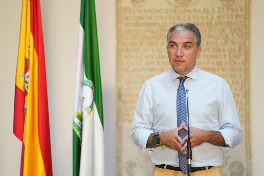 El consejero de Presidencia de la Junta de Andalucía, Elías Bendodo. El consejero de Presidencia de la Junta de Andalucía, Elías Bendodo.