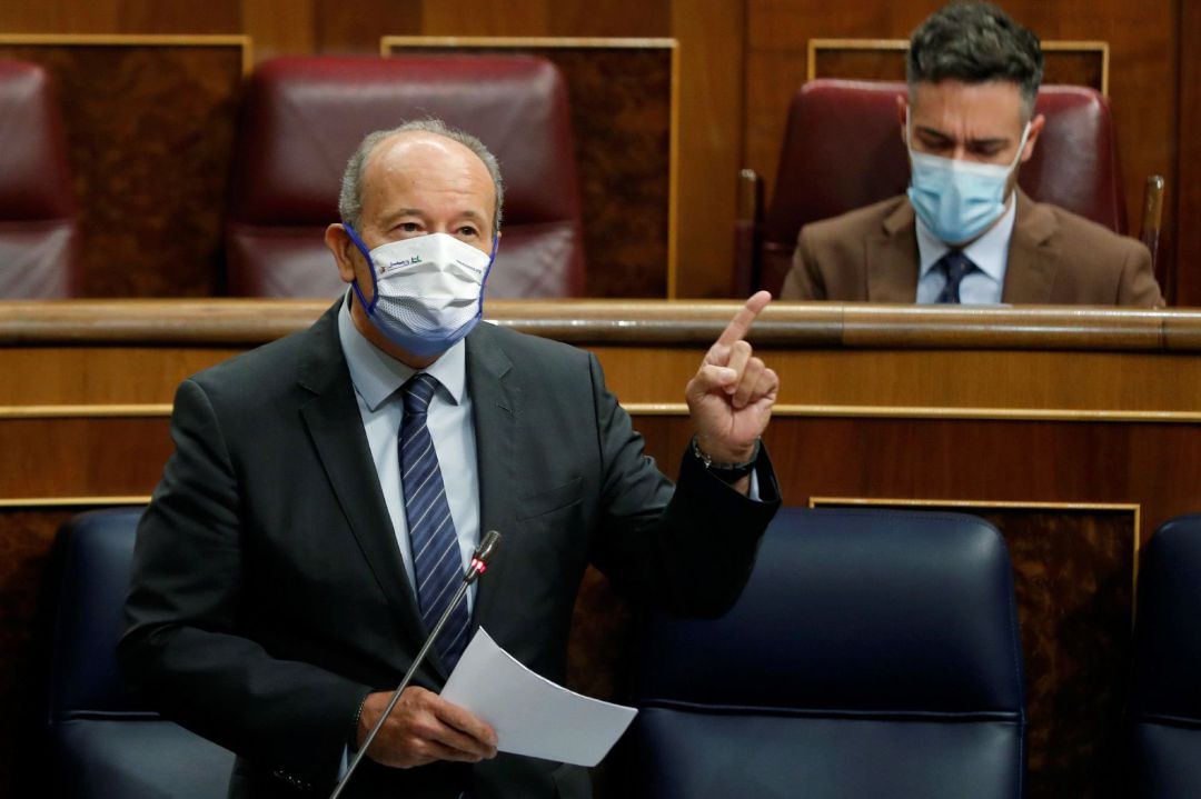 El ministre de Justícia, Juan Carlos Campo, durant la sessió de control al Govern al Congrés dels Diputats El ministre de Justícia, Juan Carlos Campo, durant la sessió de control al Govern al Congrés dels Diputats