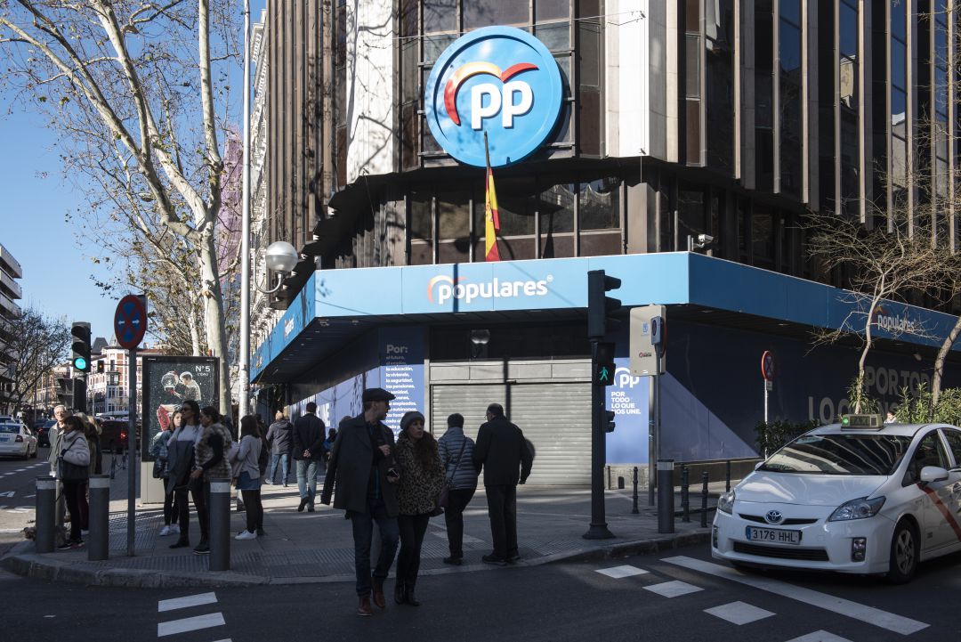 Sede del PP en Madrid. Sede del PP en Madrid.