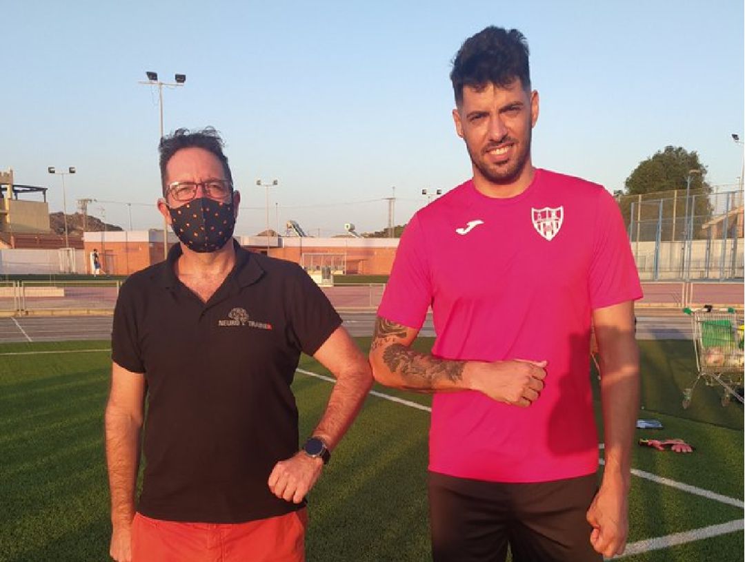 Sergio Jiménez en el Polideportivo de La Unión Sergio Jiménez en el Polideportivo de La Unión
