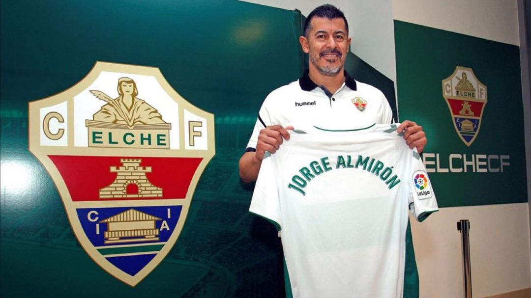 Jorge Almirón en su presentación como técnico del Elche Jorge Almirón en su presentación como técnico del Elche