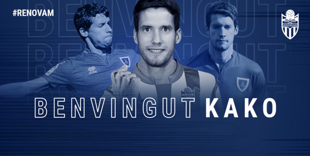 Kako, nuevo jugador del Atlético Baleares. Kako, nuevo jugador del Atlético Baleares.