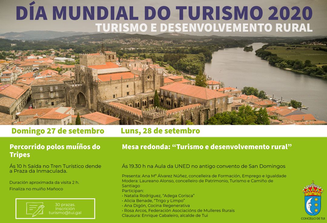 Cartel de actividades del Día Mundial del Turismo en Tui Cartel de actividades del Día Mundial del Turismo en Tui