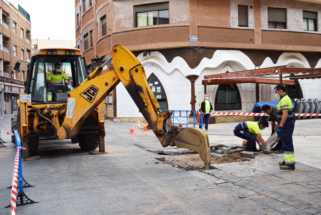 Trabajos de reparación de la avería Trabajos de reparación de la avería