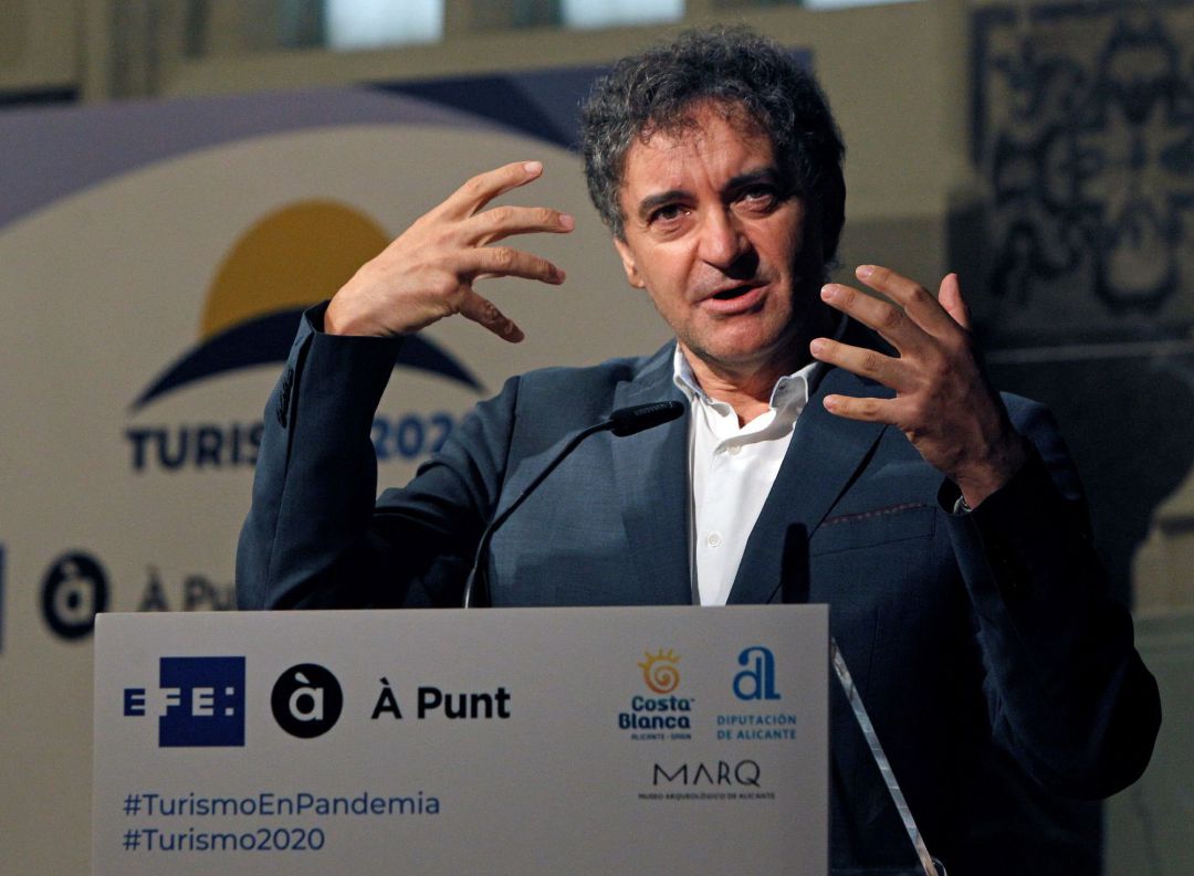 El Secretario Autonómico de Turismo,Francesc Colomer,durante el acto inaugural de la jornada sobre turismo en tiempos de pandemia organizados por la Agencia EFE y Á Punt. El Secretario Autonómico de Turismo,Francesc Colomer,durante el acto inaugural de la jornada sobre turismo en tiempos de pandemia organizados por la Agencia EFE y Á Punt.