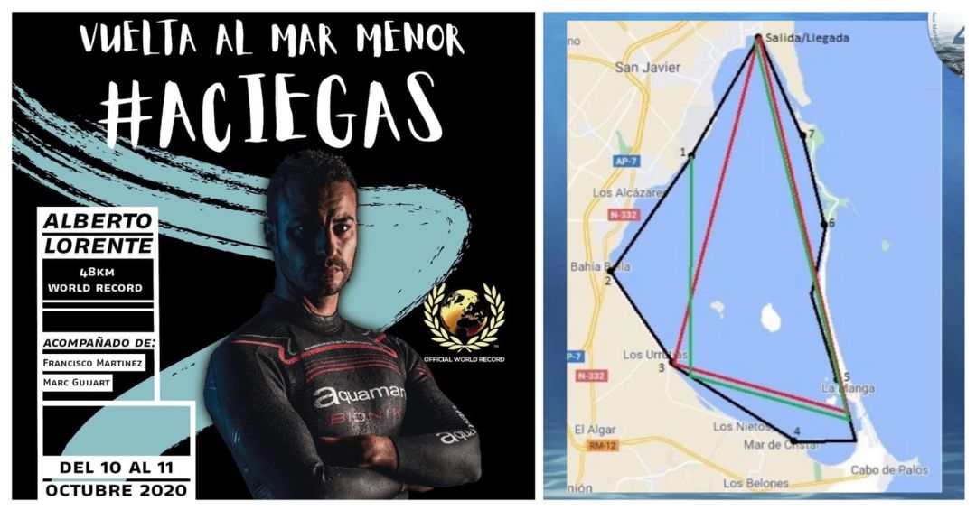 El hombre de las aguas nadará a ciegas todo el Mar Menor El hombre de las aguas nadará a ciegas todo el Mar Menor