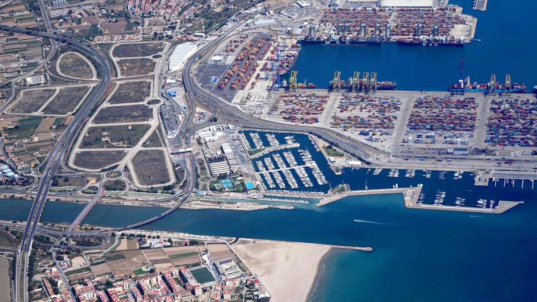 Imagen aérea del Puerto de València Imagen aérea del Puerto de València