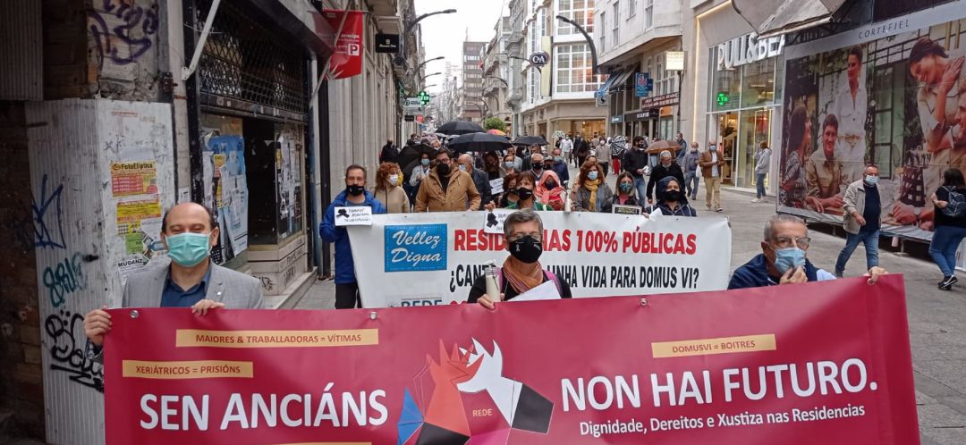 Concentración en Vigo para demandar dignidad para los mayores Concentración en Vigo para demandar dignidad para los mayores