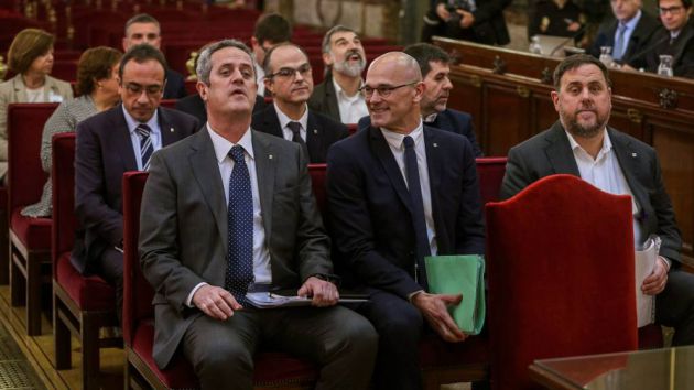 Los líderes independentistas en el juicio ante el Tribunal Supremo Los líderes independentistas en el juicio ante el Tribunal Supremo