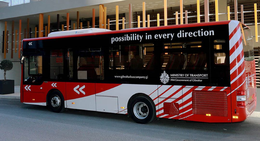 Un autobús en Gibraltar. Un autobús en Gibraltar.