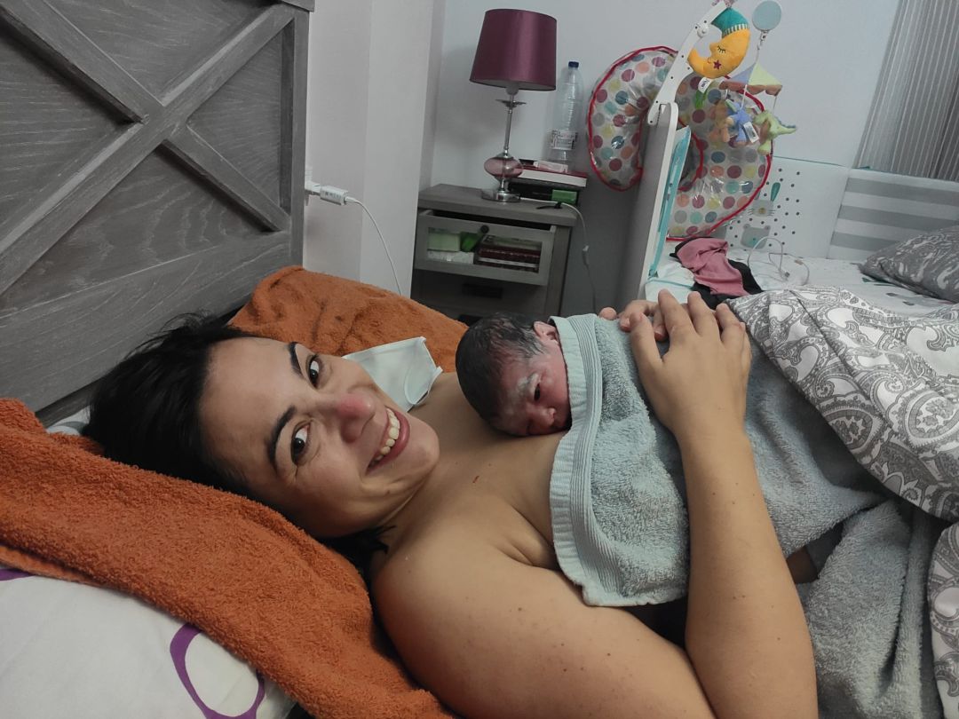 La madre y la bebé La madre y la bebé
