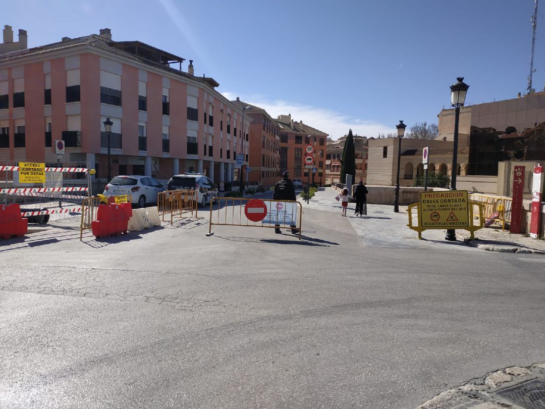 Calle cortada en el municipio de Lorca Calle cortada en el municipio de Lorca