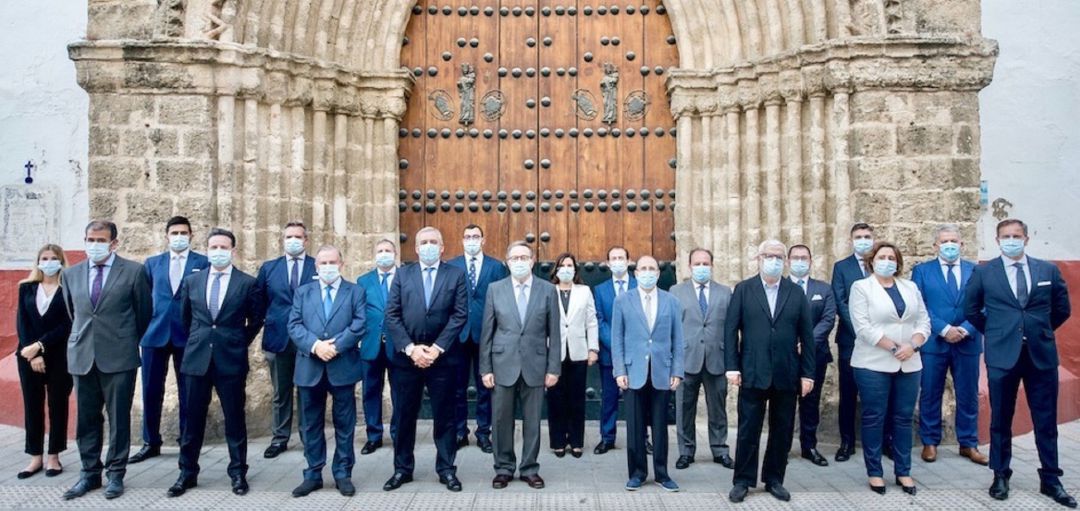 Integrantes de la nueva junta de gobierno de la Hermandad de La Hiniesta Integrantes de la nueva junta de gobierno de la Hermandad de La Hiniesta