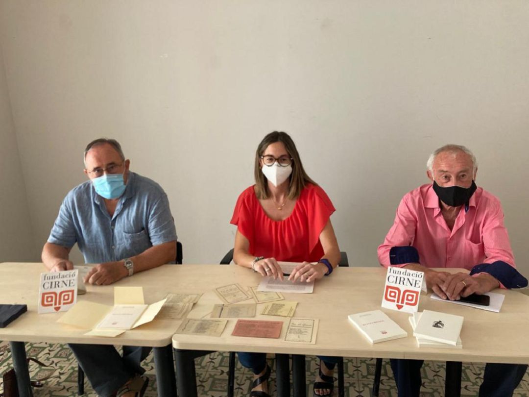 De izquierda de derecha: Antoni Espinós (Fundació Cirne), Maria del Mar y Paco Reus. De izquierda de derecha: Antoni Espinós (Fundació Cirne), Maria del Mar y Paco Reus.