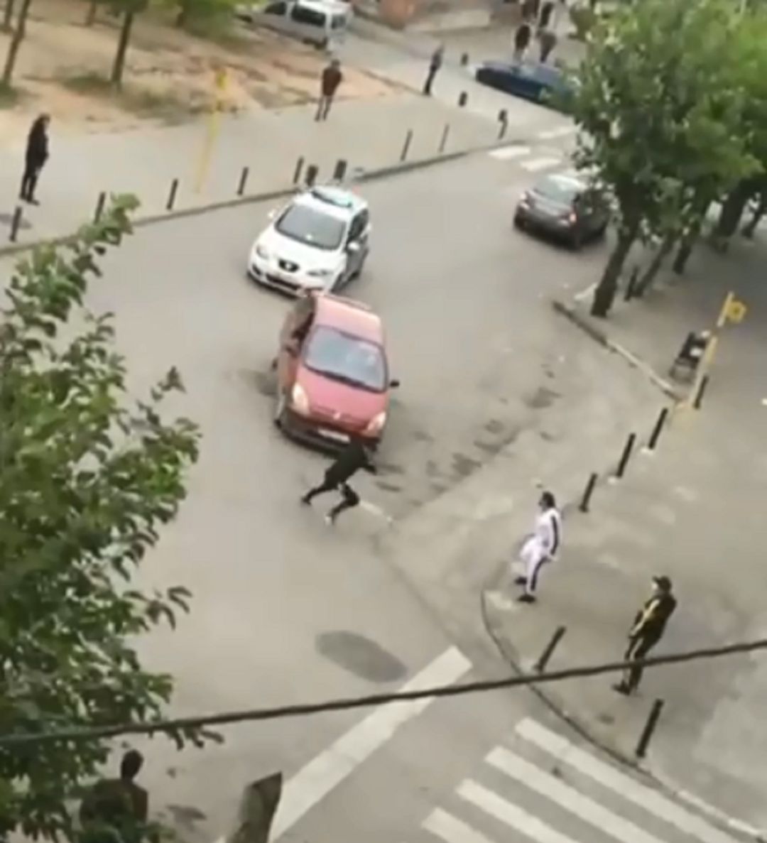 Un moment de la persecució Un moment de la persecució