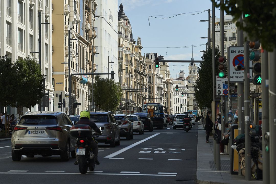 Imagen de la Gran Vía de Madrid Imagen de la Gran Vía de Madrid