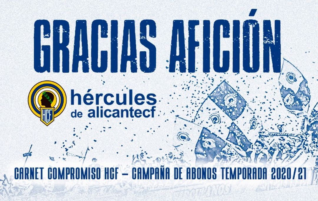 Carné compromiso del Hércules Carné compromiso del Hércules