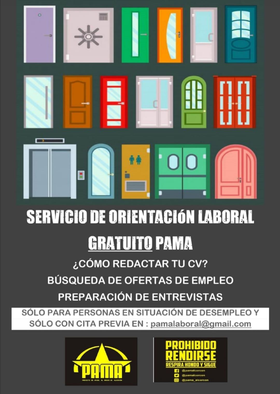 Cartel del servicio de orientación laboral PAMA Cartel del servicio de orientación laboral PAMA