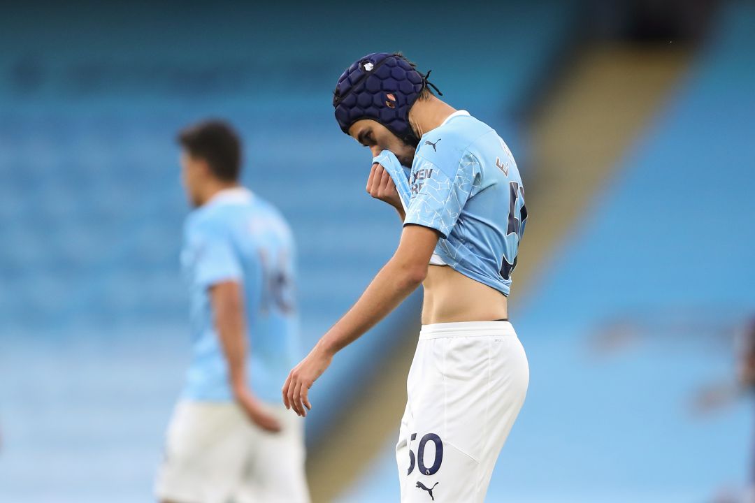 Eric García, en acción con el Manchester City el pasado domingo Eric García, en acción con el Manchester City el pasado domingo