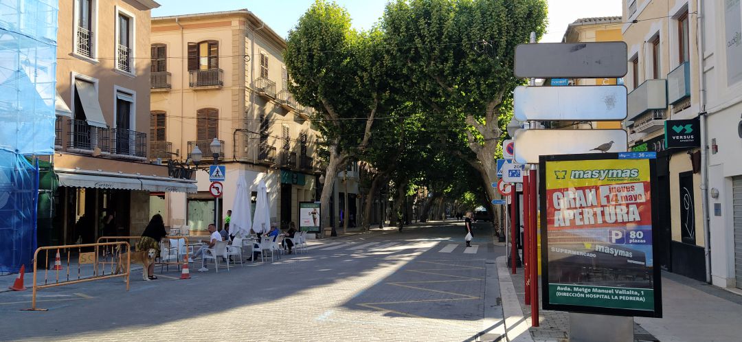 Imagen de la calle Marqués de Campo, el 13 de mayo. Imagen de la calle Marqués de Campo, el 13 de mayo.