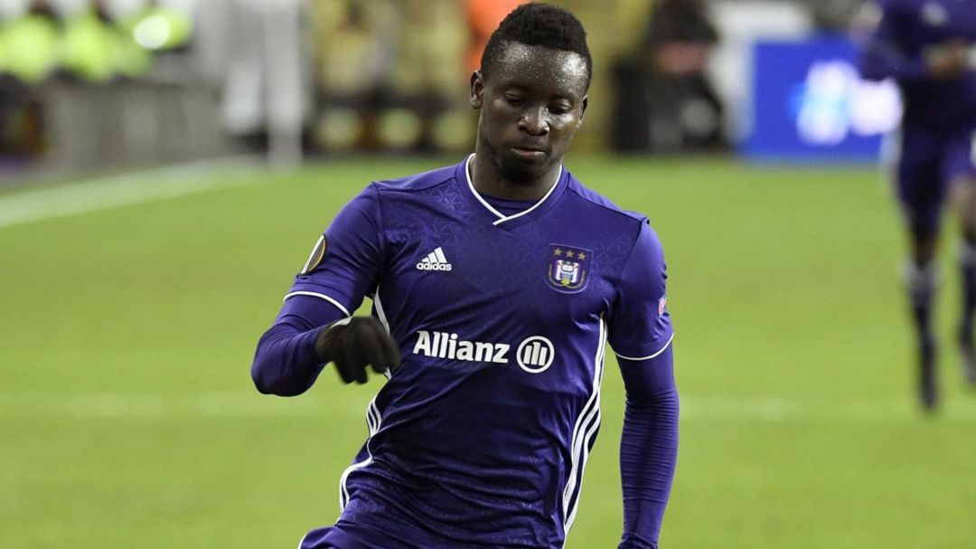 Mohammed Dauda con la camiseta del Anderlecht. Mohammed Dauda con la camiseta del Anderlecht.