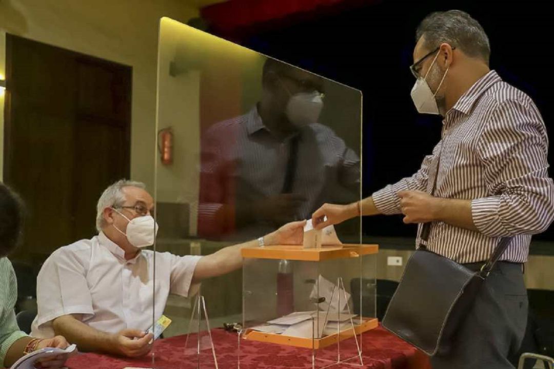 Imagen del cabildo de elecciones celebrado este miércoles por la Hermandad de La Trinidad Imagen del cabildo de elecciones celebrado este miércoles por la Hermandad de La Trinidad