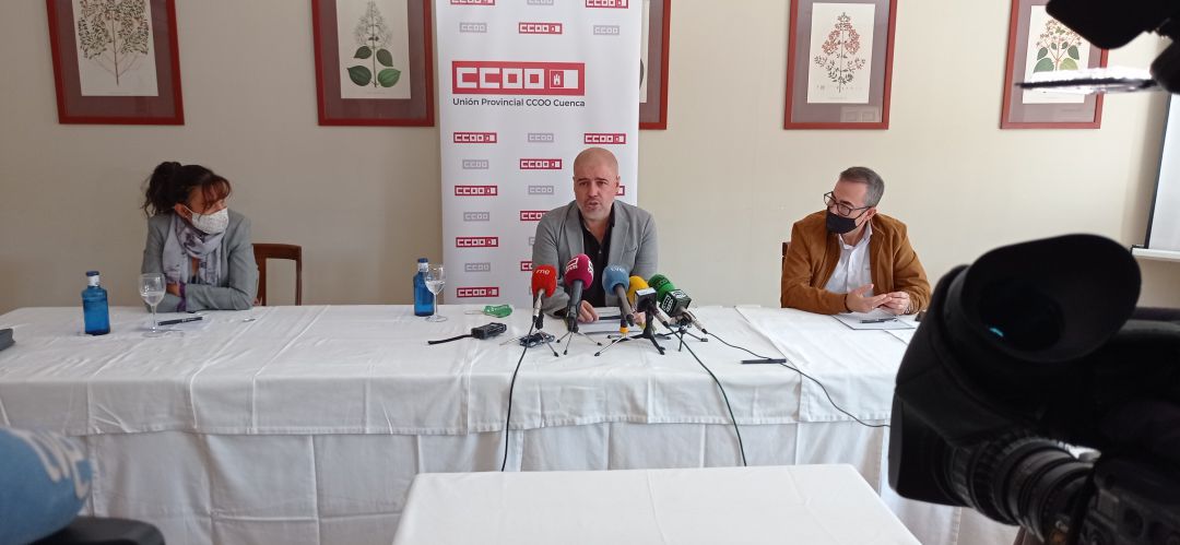 Unai Sordo (c) antes de comenzar el Comité regional de CCOO CLM Unai Sordo (c) antes de comenzar el Comité regional de CCOO CLM