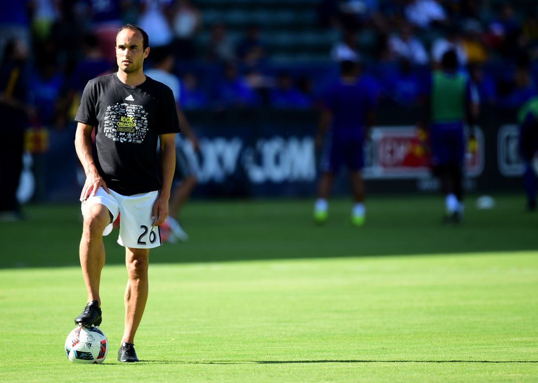 Landon Donovan en un entrenamiento Landon Donovan en un entrenamiento