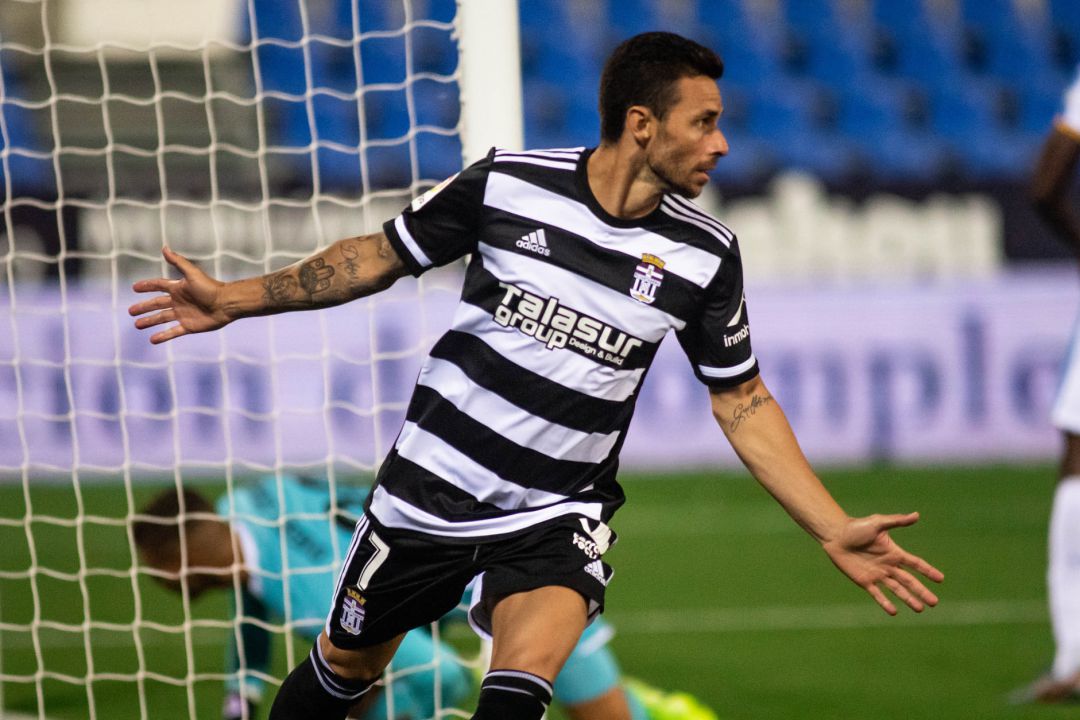 Rubén Castro celebra el único gol que ha marcado el Cartagena hasta la fecha Rubén Castro celebra el único gol que ha marcado el Cartagena hasta la fecha