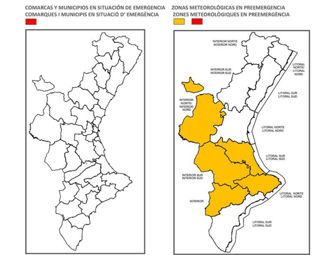 Alertas por fuertes vientos en la Comunidad Valenciana Alertas por fuertes vientos en la Comunidad Valenciana