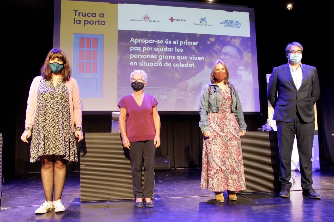 L'acte de presentació de la campanya 'Truca a la porta' a Girona L'acte de presentació de la campanya 'Truca a la porta' a Girona