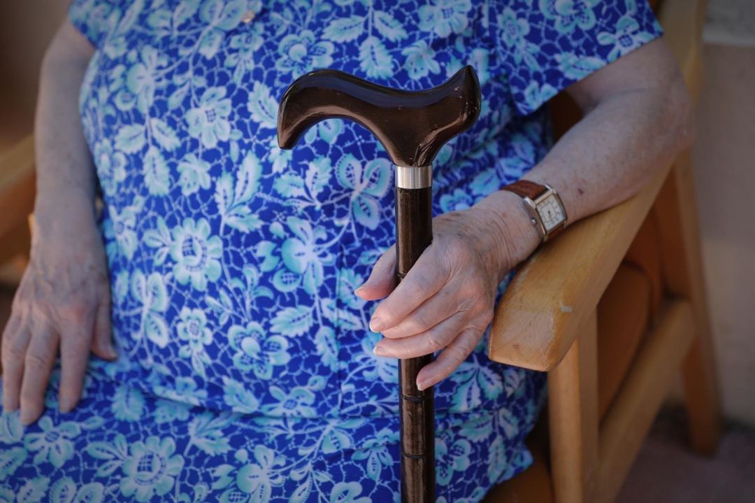 Imagen de una anciana, en una residencia de mayores. Imagen de una anciana, en una residencia de mayores.