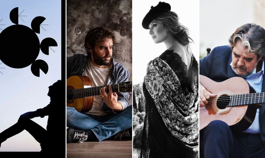 De izquierda a derecha, Andrés Marín, Dani de Morón, Estrella Morente y Rafael Riqueni De izquierda a derecha, Andrés Marín, Dani de Morón, Estrella Morente y Rafael Riqueni