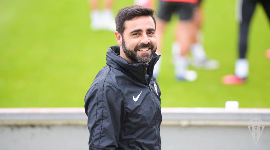David Gallego durante un entrenamiento. David Gallego durante un entrenamiento.