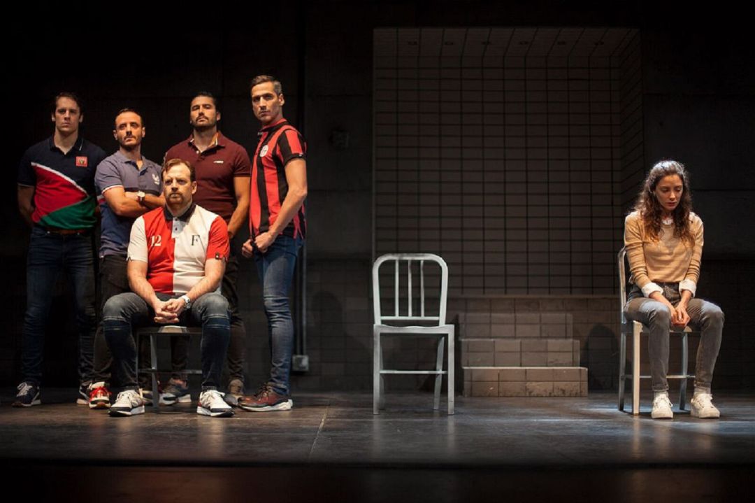 Representación teatral de Jauría. Representación teatral de Jauría.