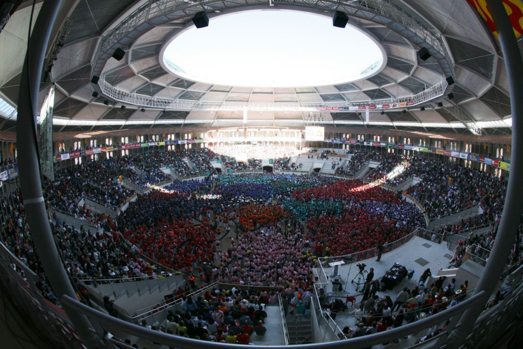 La Tarraco Arena Plaça durant una edició del Concurs de Castells de Tarragona. La Tarraco Arena Plaça durant una edició del Concurs de Castells de Tarragona.